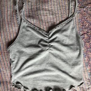 Grey tank with cute details